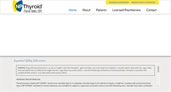 Desktop Screenshot of npthyroid.com