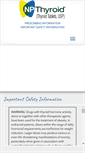 Mobile Screenshot of npthyroid.com