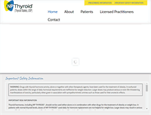 Tablet Screenshot of npthyroid.com